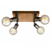 Basic Wood gaismeklis, 4x E27, 25W, 2900-041 Basic Wood gaismeklis, 4x E27, 25W, 2900-041