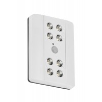 Mobilais gaismeklis "LERO", 8xLED, 0.64W, ar kustību sensoru - 2255-086 Mobilais gaismeklis "LERO", 8xLED, 0.64W, ar kustību sensoru - 2255-086