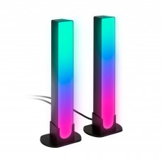 Smart LED RGBIC galda lampa, 24 cm, 24W, 400lm, melna Smart LED RGBIC galda lampa, 24 cm, 24W, 400lm, melna