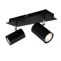 Spot gaismeklis "RUN" 2x GU10, melns/balts - 2857-02x Briloner Spot gaismeklis "RUN" 2x GU10, melns/balts - 2857-02x Briloner