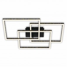 LED griestu lampa Briloner 80×49 cm, 57 W, 6300 lm, melna