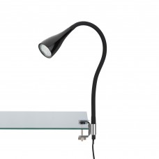 Elastīga klipša galda lampa, 60 cm, 1xGU10, 3W, 250lm, melna vai balta