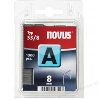 Cinkotas sīkstiepļu skavas "NOVUS" 8 mm - 53/8 Cinkotas sīkstiepļu skavas "NOVUS" 8 mm - 53/8