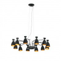 Lustra RETRO, 12 x E14 max. 20W, IP20, zelta/satīna zelta/vara krāsā - FARO - 200xx Lustra RETRO, 12 x E14 max. 20W, IP20, zelta/satīna zelta/vara krāsā - FARO - 200xx