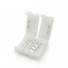 LED sloksnes - lentes savienotājs 10mm sloksnēm ar 4x kontaktiem - 5050SMD RGB - AC6608 LED sloksnes - lentes savienotājs 10mm sloksnēm ar 4x kontaktiem - 5050SMD RGB - AC6608