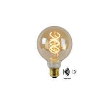 4W, E27, LED Filament āra spuldze "AMBER", ar integrētu krēslas slēdzi, 230LM, 2200K, Lucide, 49032-04-62 4W, E27, LED Filament āra spuldze "AMBER", ar integrētu krēslas slēdzi, 230LM, 2200K, Lucide, 49032-04-62