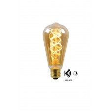 4W, E27, LED Filament āra spuldze "AMBER", ar integrētu krēslas slēdzi, 230LM, 2200K, Lucide, 49034-04-62 4W, E27, LED Filament āra spuldze "AMBER", ar integrētu krēslas slēdzi, 230LM, 2200K, Lucide, 49034-04-62