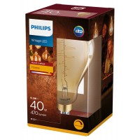 6.5W Retro Vintage A160 E27 Filament dimmējama LED spuldze, 470Lm, 2000K, Philips 6.5W Retro Vintage A160 E27 Filament dimmējama LED spuldze, 470Lm, 2000K, Philips