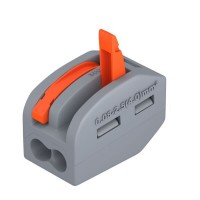 Vadu savienotājs ar klipsi, wago 450V/32A, 18-12AWG, 2*0.08-2.5mm2 Vadu savienotājs ar klipsi, wago 450V/32A, 18-12AWG, 2*0.08-2.5mm2