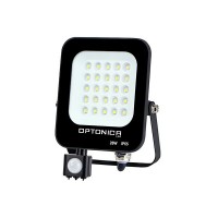 20W, 1800Lm, LED prožektors ar kustību sensoru, IP65  20W, 1800Lm, LED prožektors ar kustību sensoru, IP65