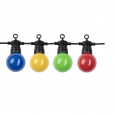 Krāsainu LED lampiņu virtene, 8m gara, IP65 Krāsainu LED lampiņu virtene, 8m gara, IP65