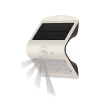 1.5W, 190lm + 30lm LED gaismeklis ar saules paneli un sensoru, 4000K, IP65, bez vada 1.5W, 190lm + 30lm LED gaismeklis ar saules paneli un sensoru, 4000K, IP65, bez vada