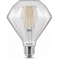 Dimanta formas E27, 5W, 2700K, 500lm, dimmējama, caurspīdīga LED spuldze Dimanta formas E27, 5W, 2700K, 500lm, dimmējama, caurspīdīga LED spuldze