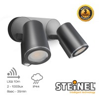 SPOT DUO ar kustību sensoru, 2x GU10, 2x 7W, 2x 520Lm, gaismeklis - Steinel SPOT DUO ar kustību sensoru, 2x GU10, 2x 7W, 2x 520Lm, gaismeklis - Steinel